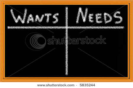 wants and needs image